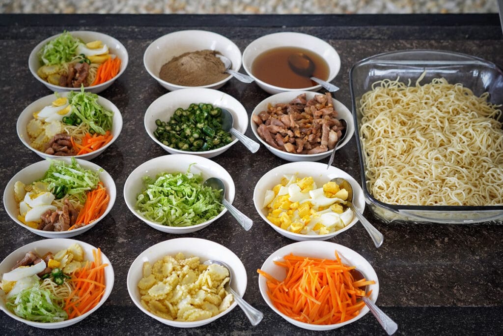 Menu các món salad trường Anh ngữ HLA