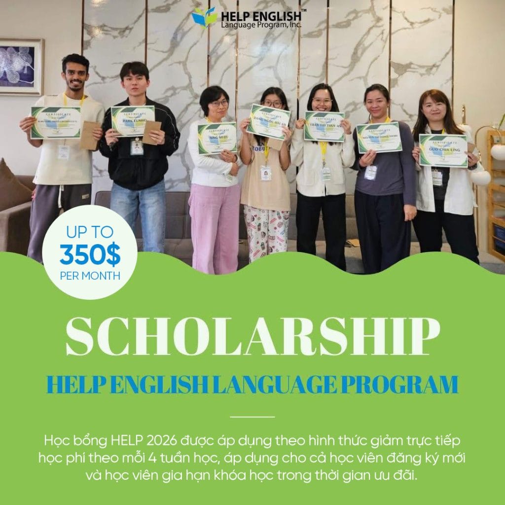 Học Bổng Trường Anh Ngữ Help