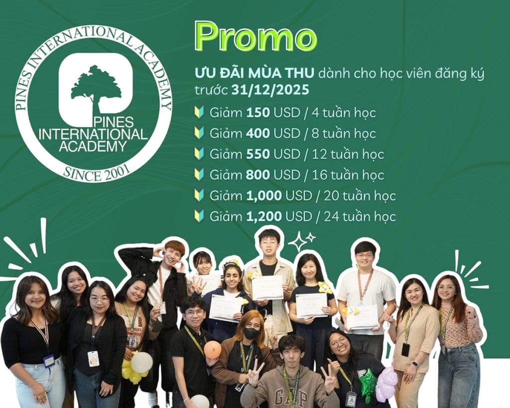 Học Bổng Trường Anh Ngữ Pines